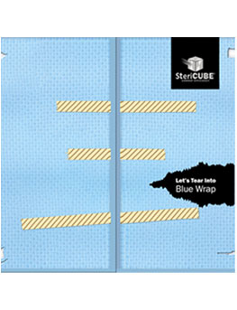 Literature SteriCUBE Brochure - Let's Tear Into Blue Wrap