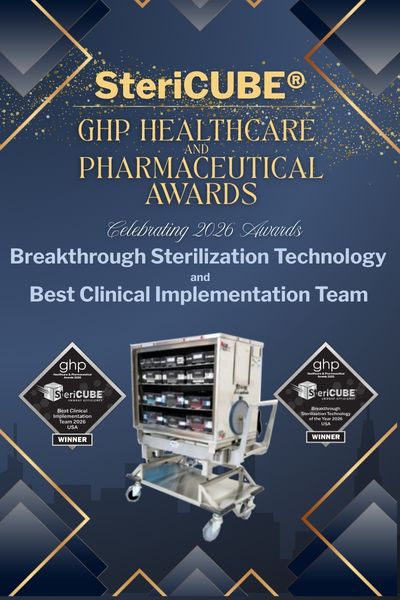 SteriCUBE® has been honored twice by the HP Healthcare and Pharmaceutical Awards SteriCUBE® has been honored twice by the HP Healthcare and Pharmaceutical Awards