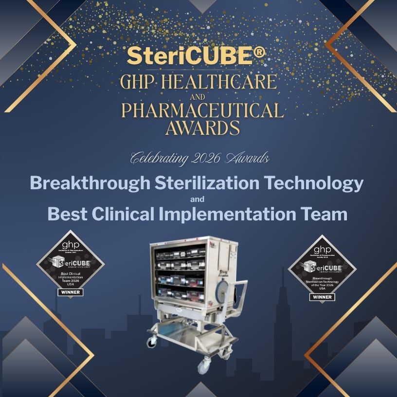 SteriCUBE® has been honored twice by the HP Healthcare and Pharmaceutical Awards SteriCUBE® has been honored twice by the HP Healthcare and Pharmaceutical Awards