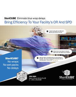 Literature SteriCUBE Brochure - Let's Tear Into Blue Wrap